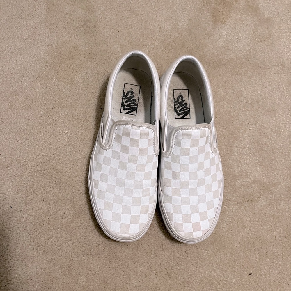 White on white checkerboard